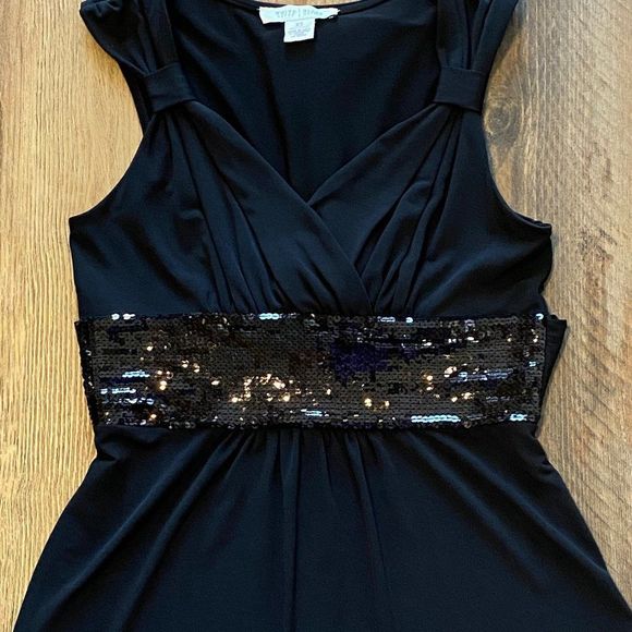 White House Black Market Tie Back Sequined Tank XS - Picture 2 of 8